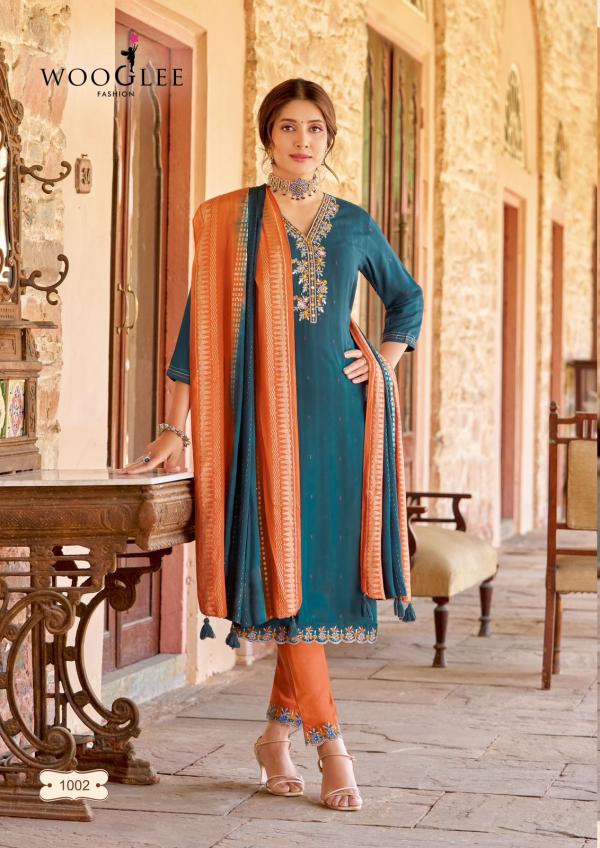 Wooglee Kaavisha Rayon Kurti Bottom With Dupatta Collection